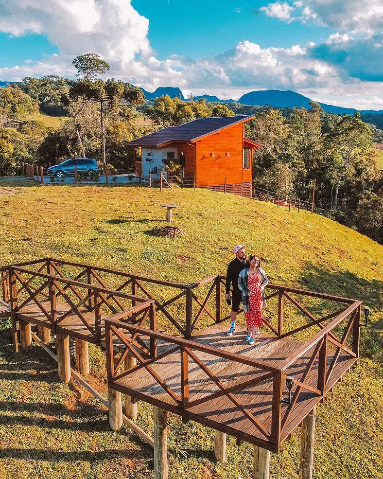 Chalé Mirante com hidro