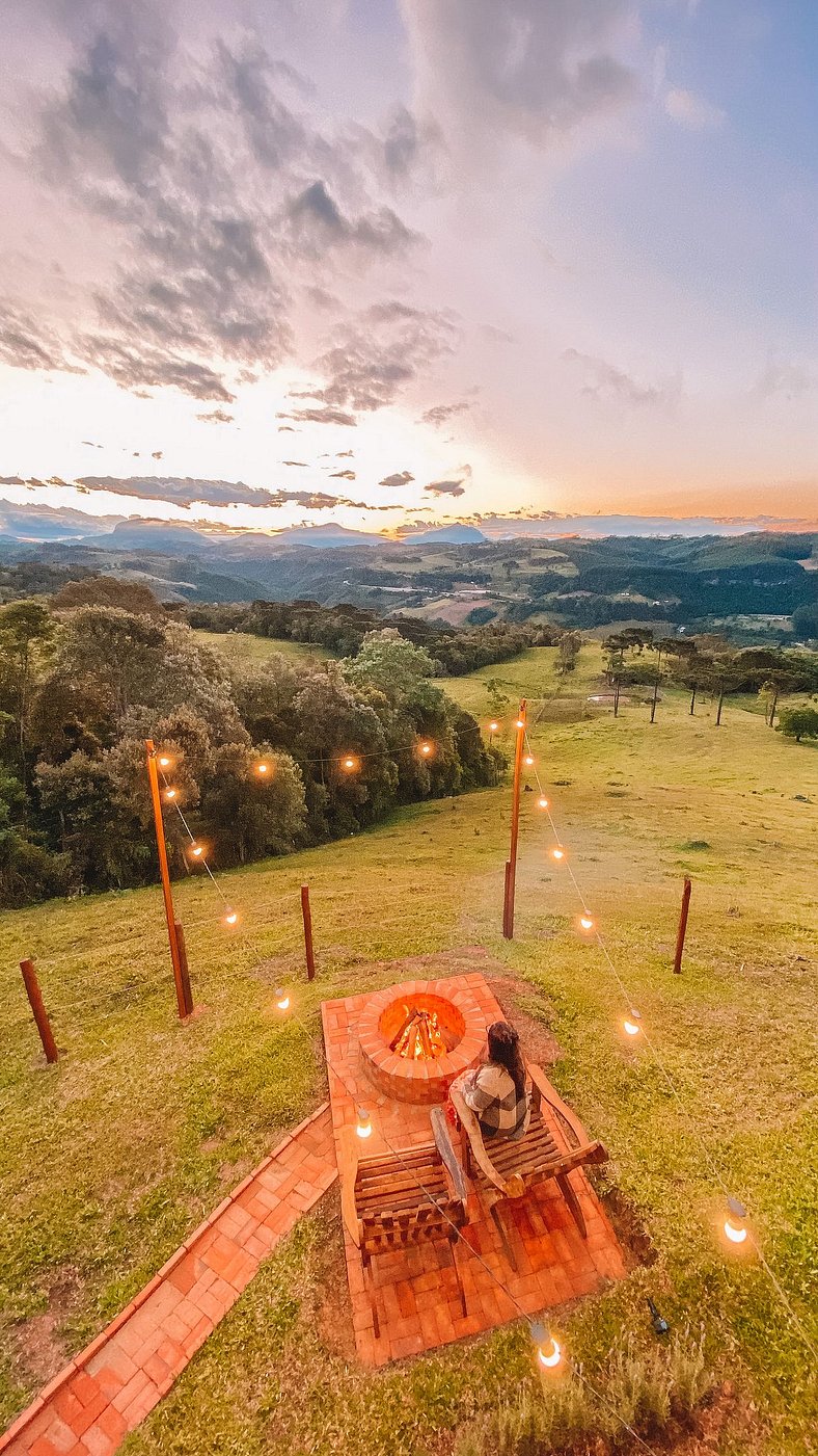 Chalé Mirante com hidro